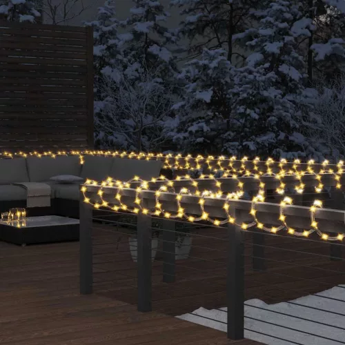  PVC fényfüzér 240 meleg fehér LED-del 10 m