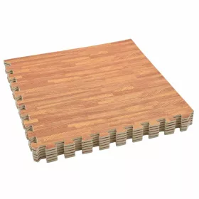 Puzzle edzőszőnyegek 12 pcs Barna 4,32 ㎡ EVA hab