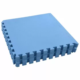  Puzzle edzőszőnyegek 12 pcs Kék 4,32 ㎡ EVA hab