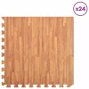  Puzzle edzőszőnyegek 24 pcs Barna 8,64 ㎡ EVA hab