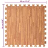  Puzzle edzőszőnyegek 24 pcs Barna 8,64 ㎡ EVA hab