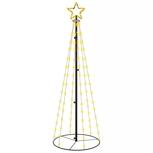  kúp alakú karácsonyfa 108 meleg fehér LED-del 70 x 180 cm
