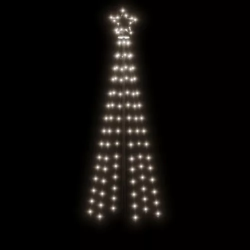  kúp alakú karácsonyfa 108 hideg fehér LED-del 70 x 180 cm