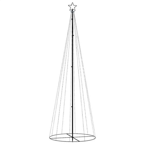  kúp alakú karácsonyfa 310 hideg fehér LED-del 100 x 300 cm