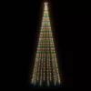  kúp alakú karácsonyfa 732 színes LED-del 160 x 500 cm