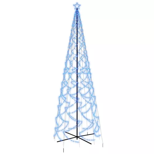  kúp alakú karácsonyfa 1400 kék LED-del 160x500 cm