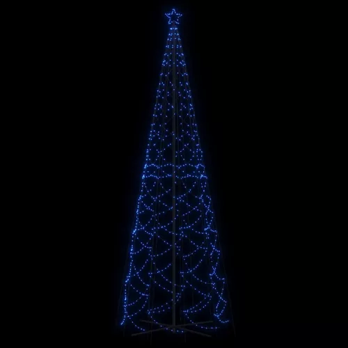  kúp alakú karácsonyfa 1400 kék LED-del 160x500 cm