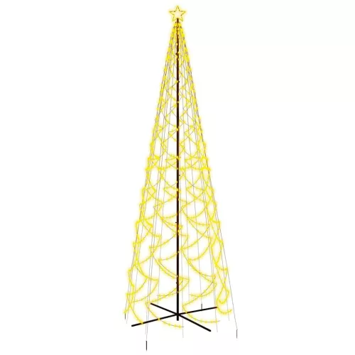  kúp alakú karácsonyfa 1400 meleg fehér LED-del 160 x 500 cm