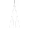  karácsonyfa zászlórúdon 108 meleg fehér LED-del 180 cm