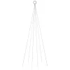  karácsonyfa zászlórúdon 108 hideg fehér LED-del 180 cm