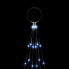  karácsonyfa zászlórúdon 108 kék LED-del 180 cm