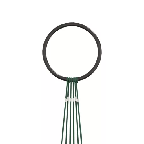  karácsonyfa zászlórúdon 108 színes LED-del 180 cm