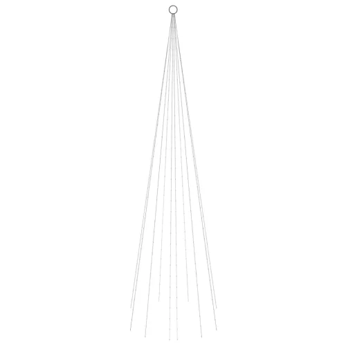  karácsonyfa zászlórúdon 310 kék LED-del 300 cm