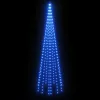  karácsonyfa zászlórúdon 310 kék LED-del 300 cm