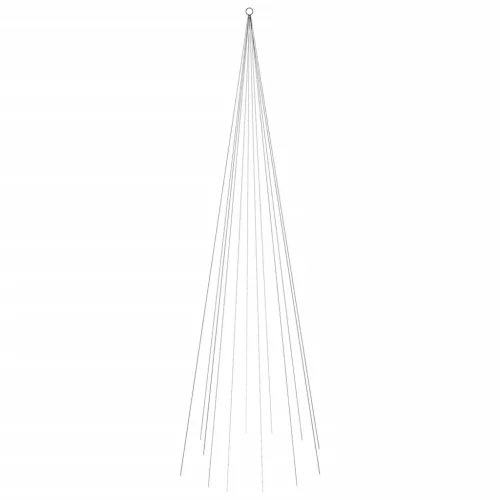  karácsonyfa zászlórúdon 732 színes LED-del 500 cm