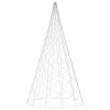  karácsonyfa zászlórúdon 3000 meleg fehér LED-del 800 cm