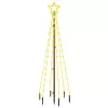  meleg fehér fényű karácsonyfa tüskével 108 LED-del 180 cm