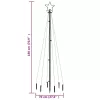  meleg fehér fényű karácsonyfa tüskével 108 LED-del 180 cm