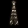  hideg fehér fényű karácsonyfa tüskével 108 LED-del 180 cm