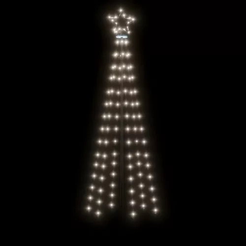  hideg fehér fényű karácsonyfa tüskével 108 LED-del 180 cm