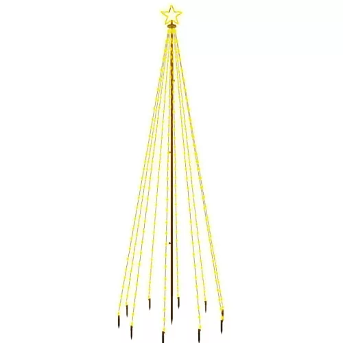  meleg fehér fényű karácsonyfa tüskével 310 LED-del 300 cm