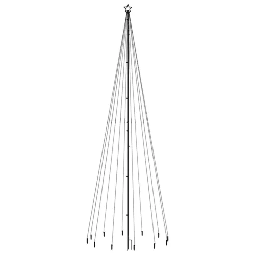  karácsonyfa cövekkel 732 hideg fehér LED-del 500 cm