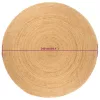  kör alakú fonott juta szőnyeg 240 cm
