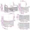  Kerti Kanapé Szett 13 pcs Bézs polirattan