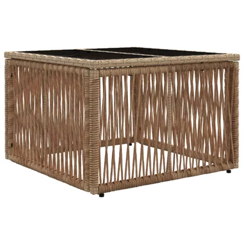  Kerti Kanapé Szett 13 pcs Bézs polirattan