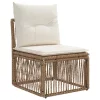  Kerti Kanapé Szett 13 pcs Bézs polirattan