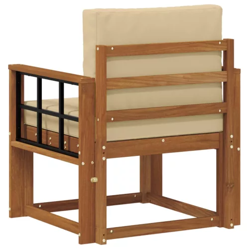  Kültéri kanapé szett Tömör akácfa és poliészter