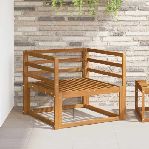  Kültéri középső kanapé Tömör Akácfa Természetes