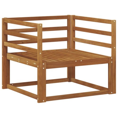  Kültéri középső kanapé Tömör Akácfa Természetes