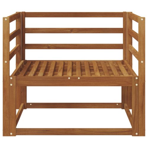  Kültéri középső kanapé Tömör Akácfa Természetes