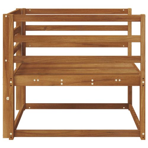  Kültéri középső kanapé Tömör Akácfa Természetes