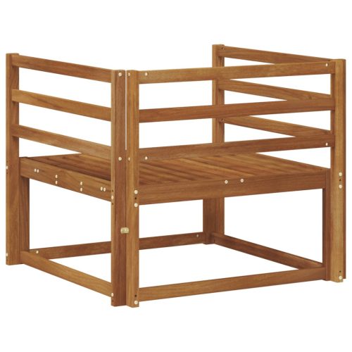  Kültéri középső kanapé Tömör Akácfa Természetes