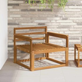  Kültéri középső kanapé Tömör Akácfa Természetes