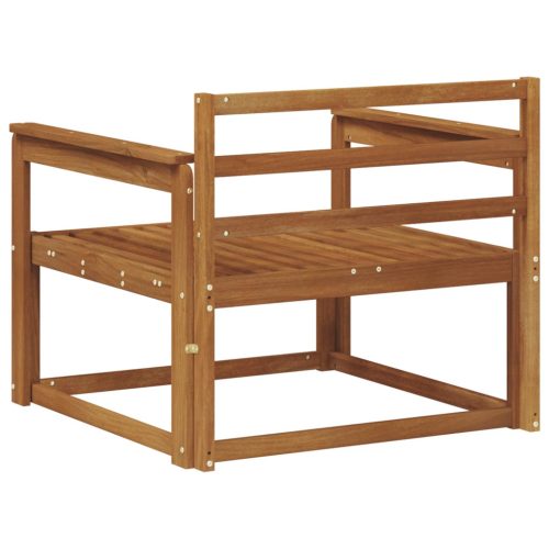  Kültéri középső kanapé Tömör Akácfa Természetes