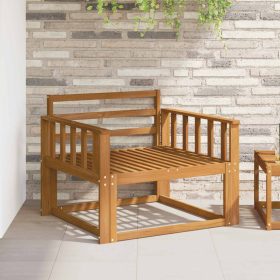  Kültéri középső kanapé Tömör Akácfa Természetes