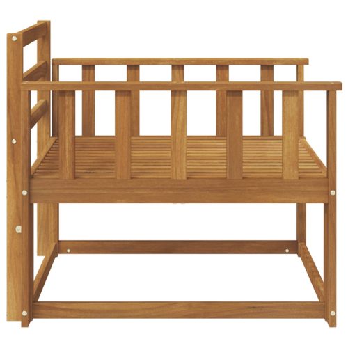  Kültéri középső kanapé Tömör Akácfa Természetes