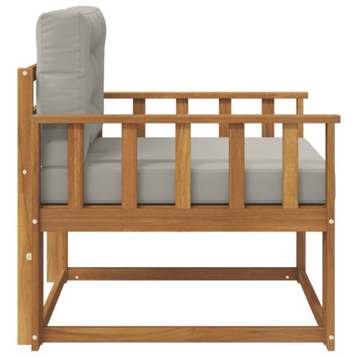  Kültéri középső kanapé Tömör Akácfa Természetes