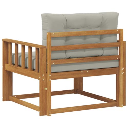  Kültéri középső kanapé Tömör Akácfa Természetes