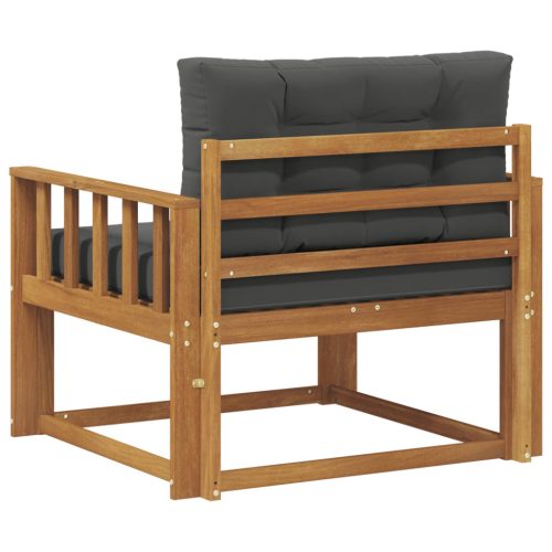  Kültéri középső kanapé Tömör Akácfa Természetes