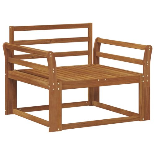  Kültéri középső kanapé Tömör Akácfa Természetes