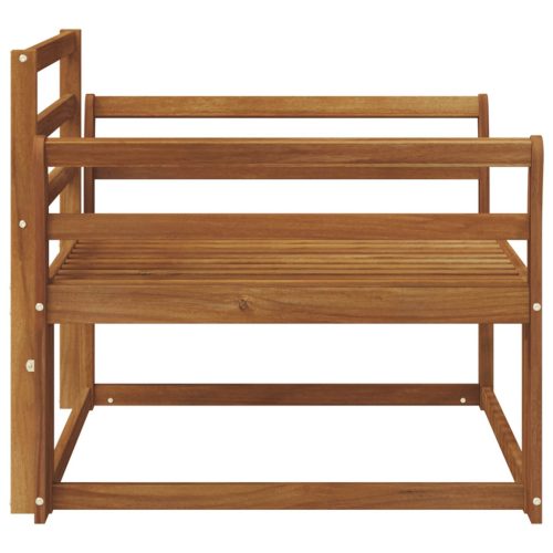  Kültéri középső kanapé Tömör Akácfa Természetes