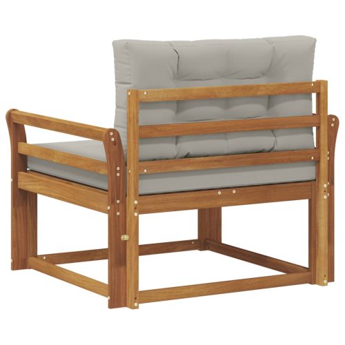  Kültéri középső kanapé Tömör Akácfa Természetes