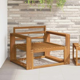  Kültéri középső kanapé Tömör Akácfa Természetes