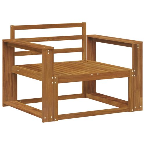  Kültéri középső kanapé Tömör Akácfa Természetes