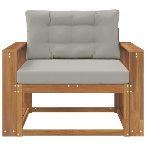  Kültéri középső kanapé Tömör Akácfa Természetes