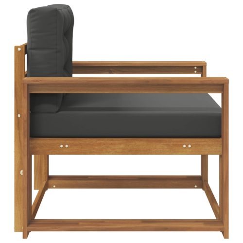  Kültéri középső kanapé Tömör Akácfa Természetes